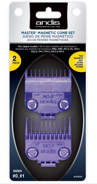 ANDIS MASTER DUAL MAGNET 2 PCS COMB SET