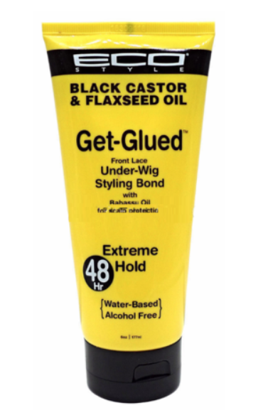 ECO- STYLE BLACK CASTOR GET GLUED UNDER WIG STYLING BOND.  6OZ