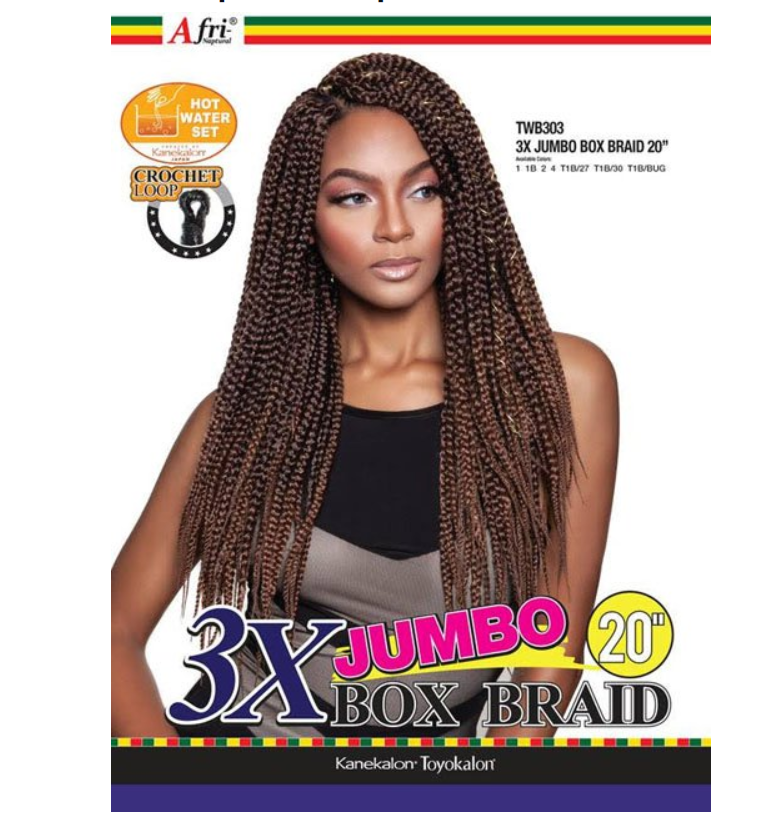 AFRI - TWB303 3X JUMBO BOX BRAID 20&quot;