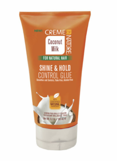 CREME OF NATURE COCONUT MILK SHINE &amp; HOLD CONTROL GLUE 5.1 OZ