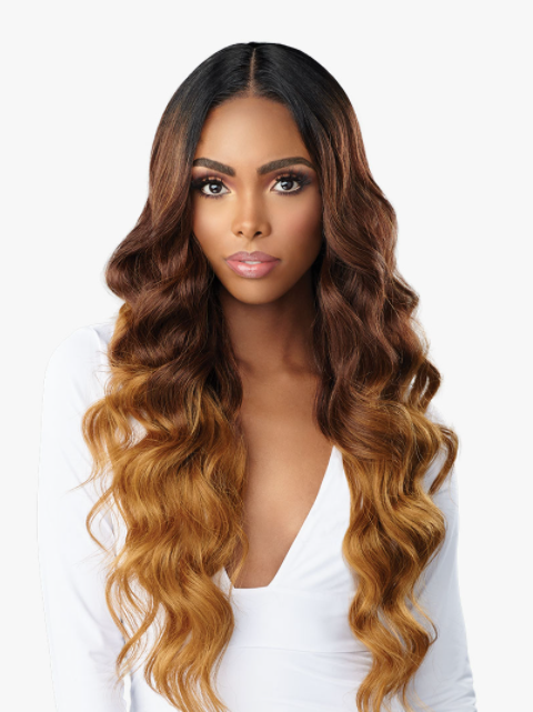 SENSATIONNEL - BUTTA LACE HUMAN HAIR BLEND OCEAN WAVE 30&quot; LACE WIG