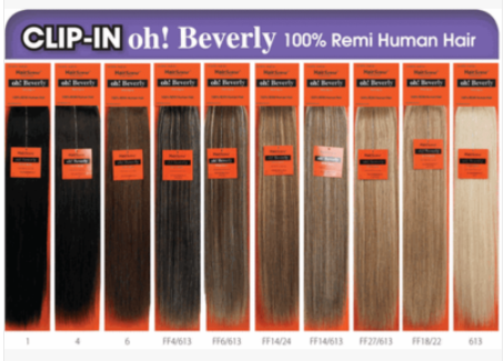 HAIRSENSE - OH! BEVERLY 7-PIECE CLIP-IN  - 18&quot; STRAIGHT HAIR EXTENSION