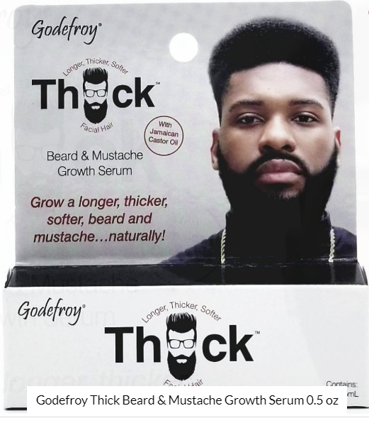 GODEFROY THICK BEARD &amp; MUSTACHE GROWTH SERUM 0.5 oz