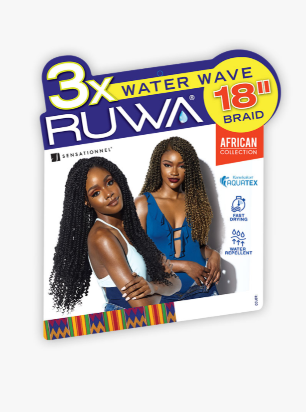 SENSATIONNEL - 3X RUWA WATER WAVE 18″ CROCHET HAIR