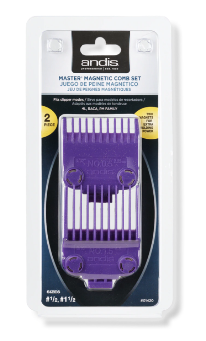 ANDIS MASTER DUAL MAGNET 2 PCS COMB SET 