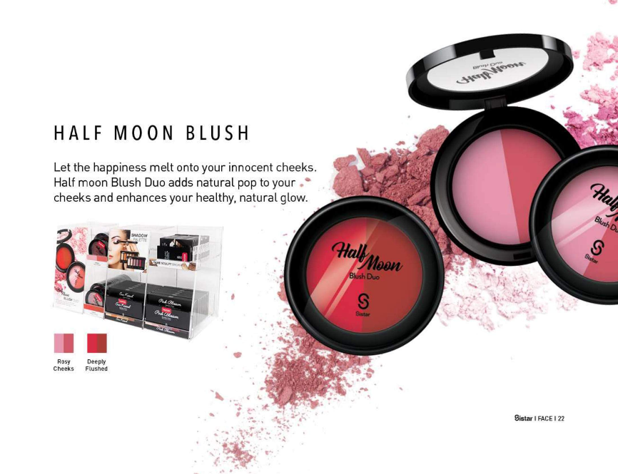 SISTAR COSMETICS - HALF MOON Blush Duo