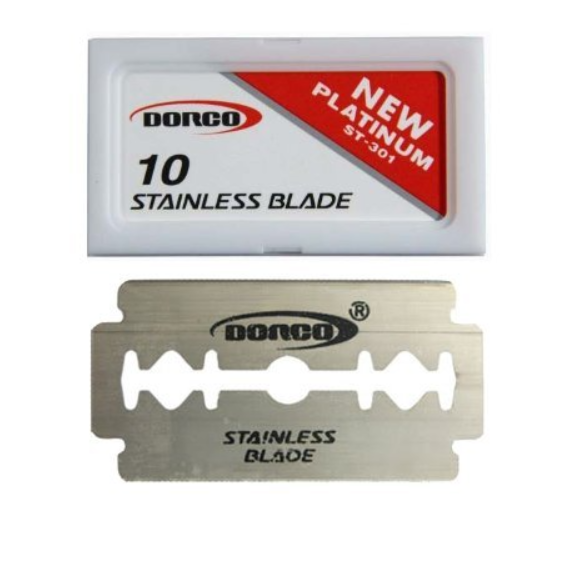 DORCO PLATINUM STAINLESS BLADES 10 Count