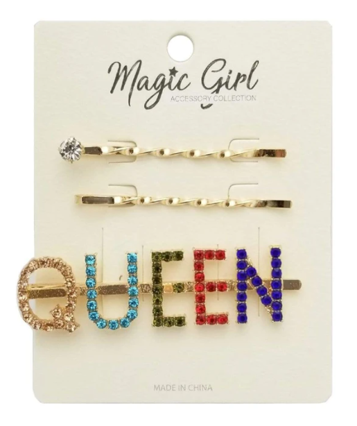 MAGIC GIRL ACCESSORY COLLECTION - COLORFUL RHINESTONE HAIR PIN (QUEEN)