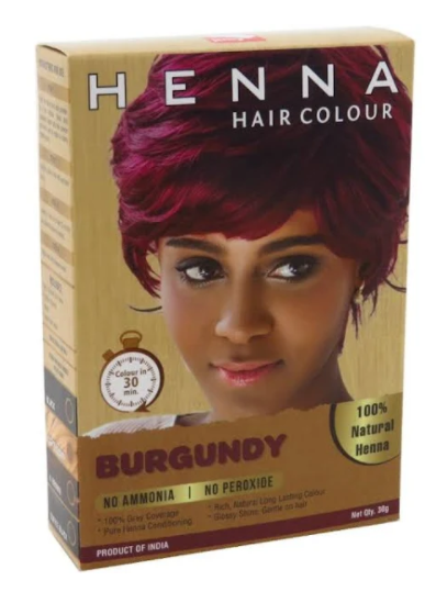 Nisha Natural Henna Based Permanent Red Hair Color Dye, Burgundy Red, 0.53  Oz Each Pack (Pack of 6) - Walmart.com