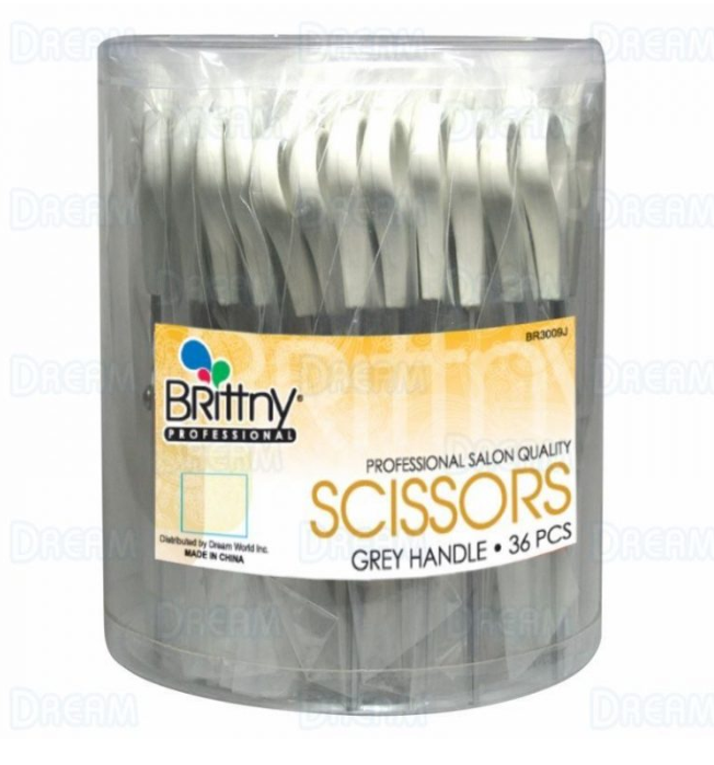 BRITTNY SCISSOR W/GREY HANDLE - SINGLE