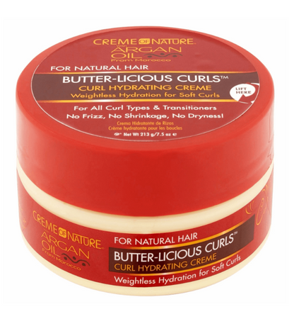 CRÈME OF NATURE ARGAN BUTTER-LICIOUS CURLS (7.5OZ)