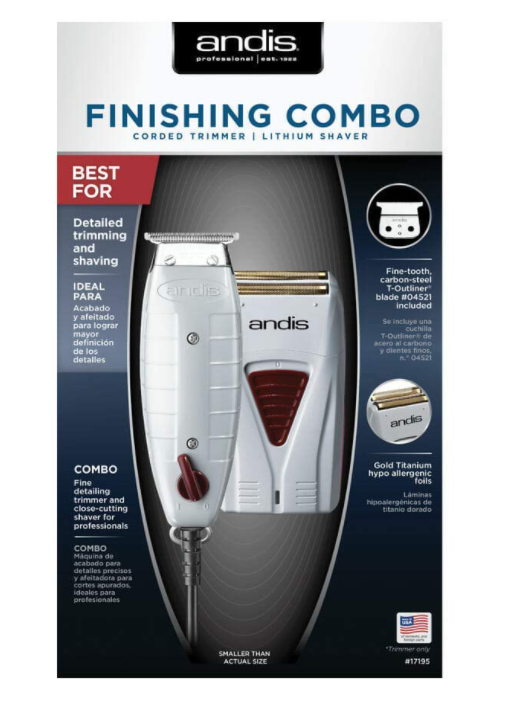 ANDIS FINISHING COMBO TRIMMER + SHAVER