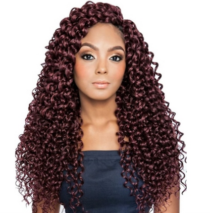 AFRI - CBP04 CASCADING RIPPLE WAVE 18&quot; CROCHET BRAIDING HAIR