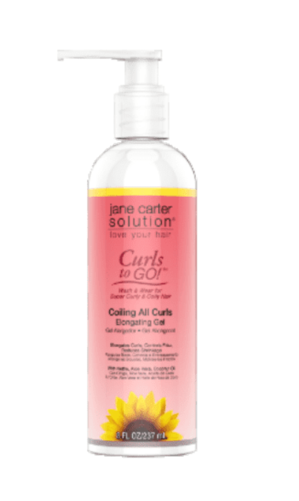 JANE CARTERSOLUTION®. CURLS TO GO ELONGATING GEL (8OZ) [COILING ALL CURLS]