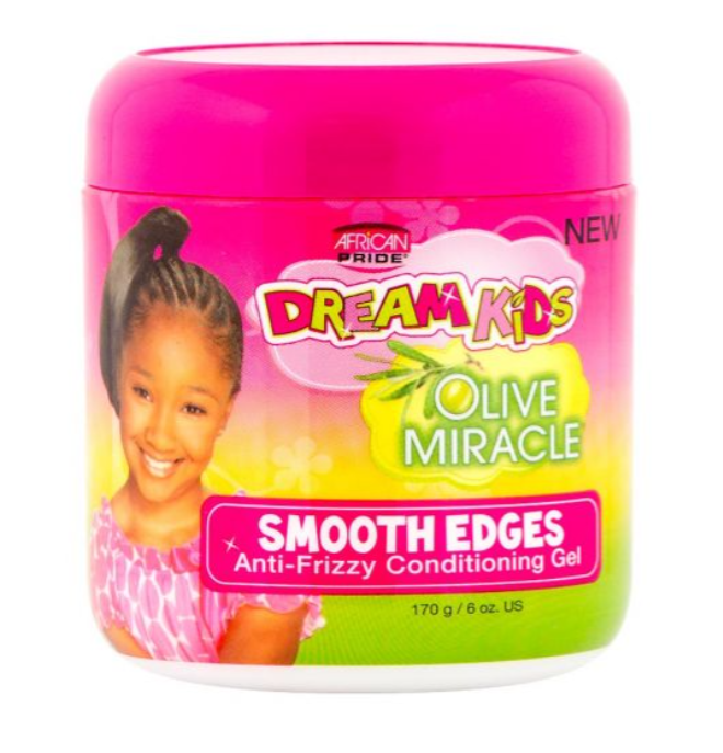 AFRICAN PRIDE DREAM KIDS OLIVE MIRACLE  SMOOTH EDGES ANTI-FRIZZY  GEL 6 OZ
