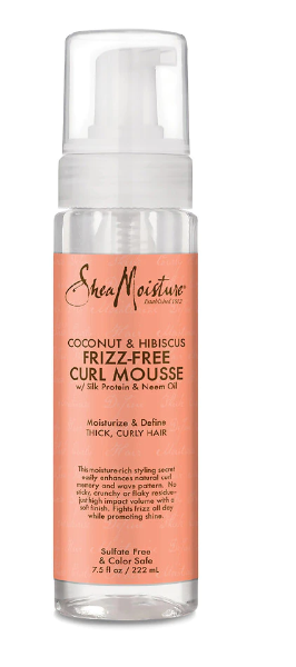 SHEA MOISTURE - COCONUT &amp; HIBISCUS FRIZZ-FREE CURL MOUSSE