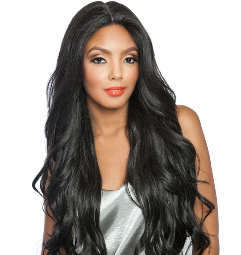 BROWN SUGAR - BSX02 - LOOSE WAVE LACE FRONT 28&quot; WIG