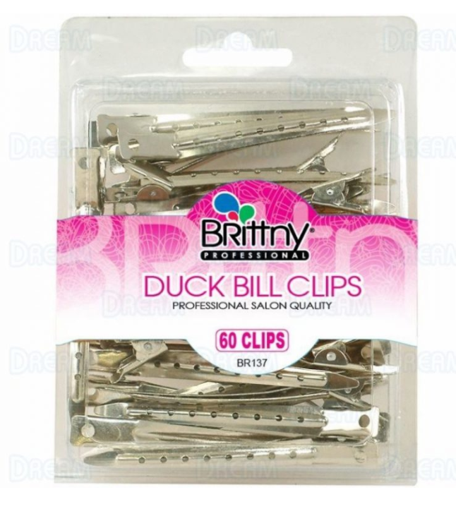 BRITTNY DUCK BILL CLIPS - 60 PIECES