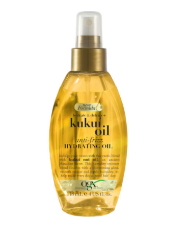 OGX HYDRATE &amp; DEFRIZZ + KUKUI OIL ANTI-FRIZZ HYDRATING OIL In Gold