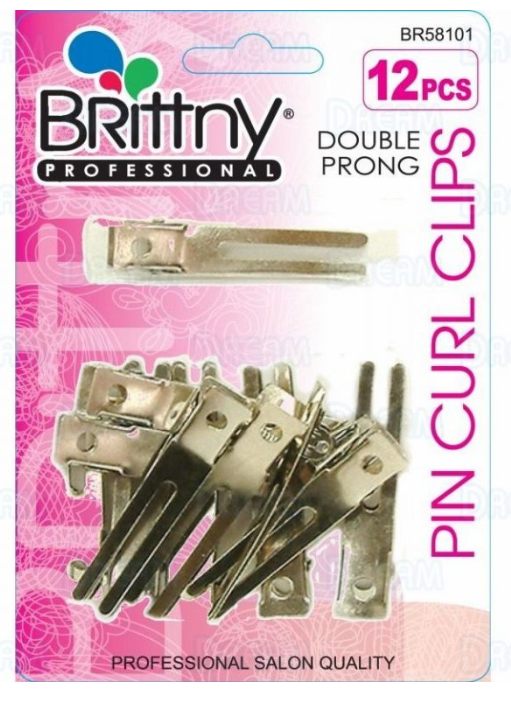 BRITTNY CLIP DOUBLE PRONG 12PC