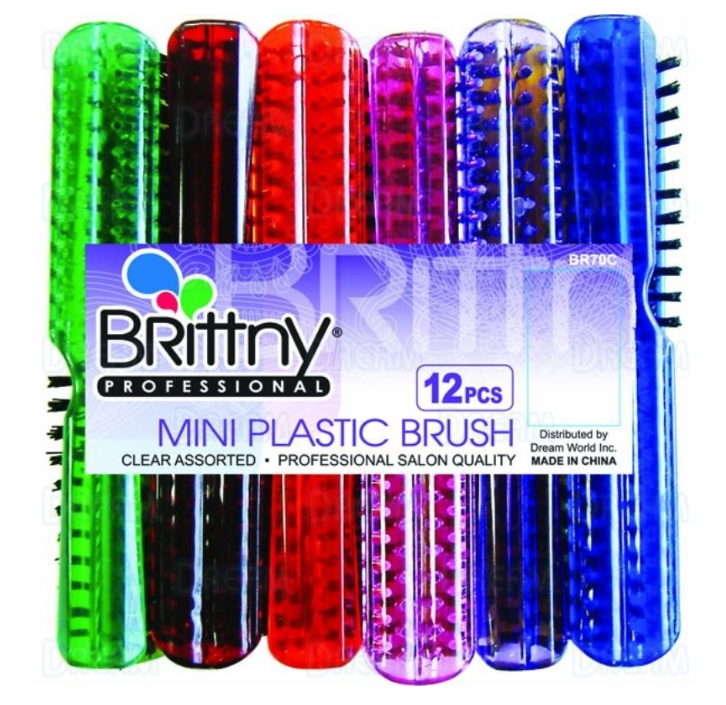 BRITTNY BRUSH PLASTIC L-70 MINI - SOLD BY INDIVIDUAL UNIT