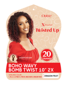 OUTRE - 2X BOHO WAVY BOMB TWIST 10″ CROTCH BRAIDING HAIR