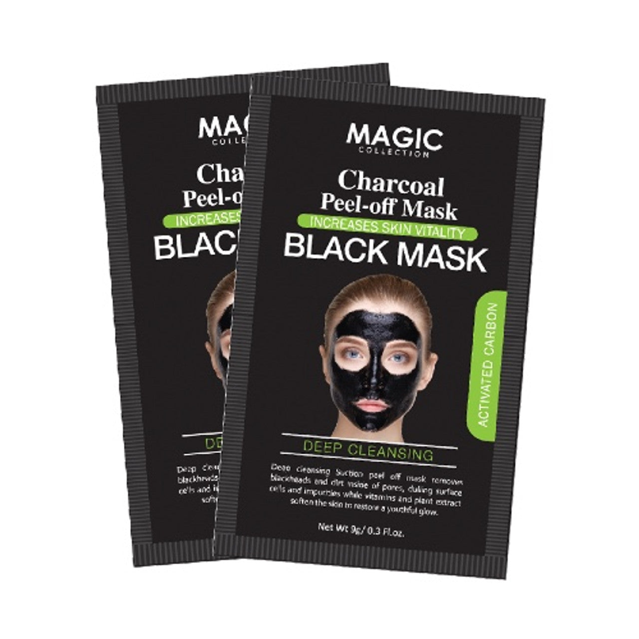 MAGIC COLLECTION - CHARCOAL PEEL-OFF MASK BLACK - BLACK MASK CLEANSING