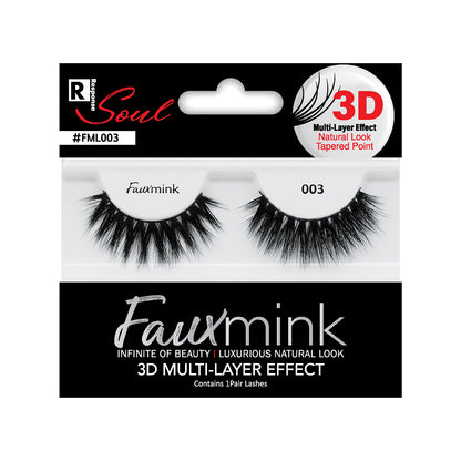 RESPONSE SOUL 3D MULTI LAYER EFFECT FAUX MINK EYELASHES 