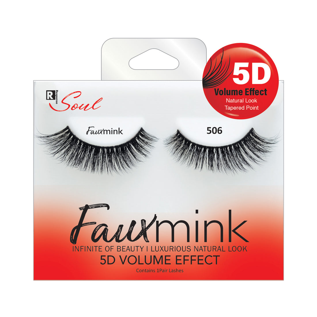 RESPONSE SOUL 5D MULTI LAYER EFFECT FAUX MINK EYELASHES