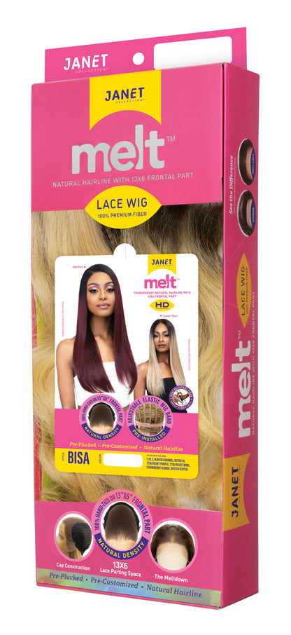 JANET COLLECTION MELT 13X6 HD TRANSPARENT SWISS LACE - BISA WIG