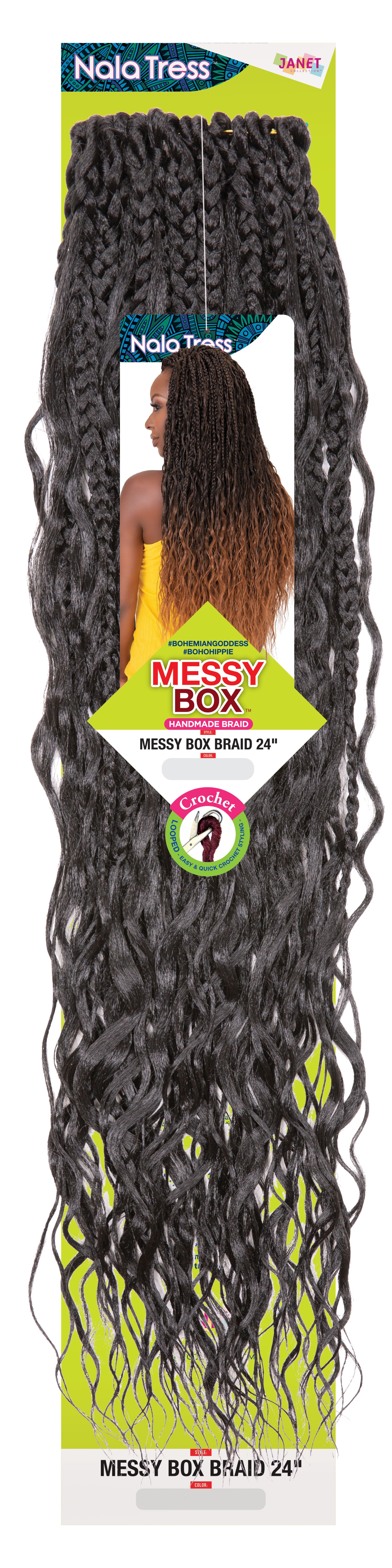 JANET COLLECTION MESSY BOX BRAID 24″
