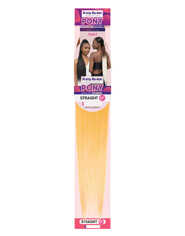 JANET ESSENTIALS  - REMY ILLUSION PONY STRAIGHT 32″