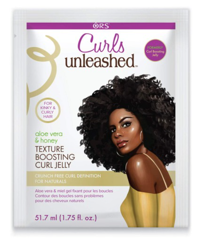 O.R.S CURLS UNLEASHED ALOE VERA &amp; HONEY MOISTURIZING SQUEEZE CURL BOOSTING CURL JELLY - 1.75 OZ