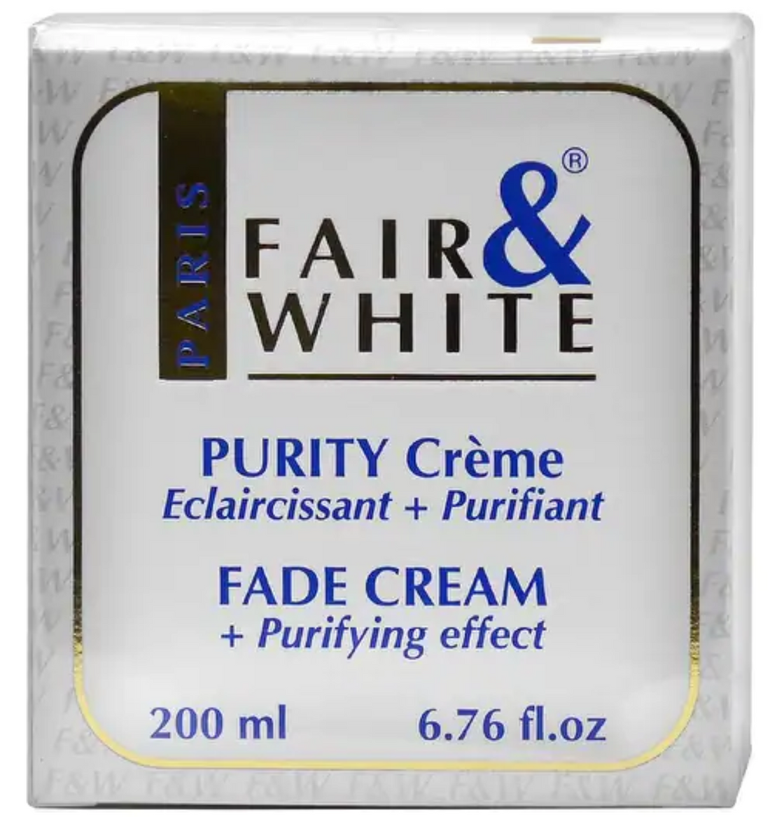 FAIR &amp; WHITE ORIGINAL PURITY FADE CREAM 200 ml