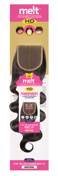 MELT 4X5 HD LACE FRONTAL CLOSURE -  BODY