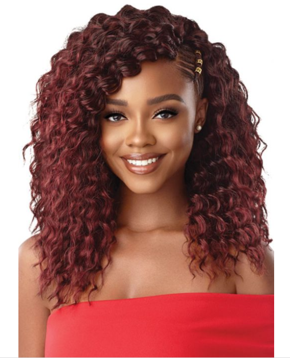 OUTRE - 3X BEACH CURL 14″ CROCHET BRAIDING HAIR