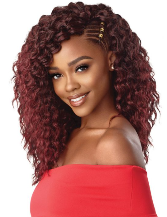 OUTRE - 3X BEACH CURL 14″ CROCHET BRAIDING HAIR