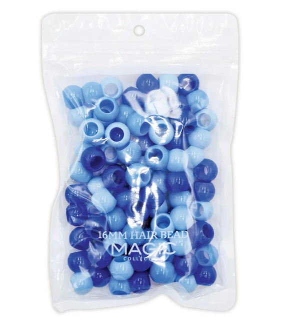 MAGIC COLLECTION  - 16mm ROUND HAIR BEADS