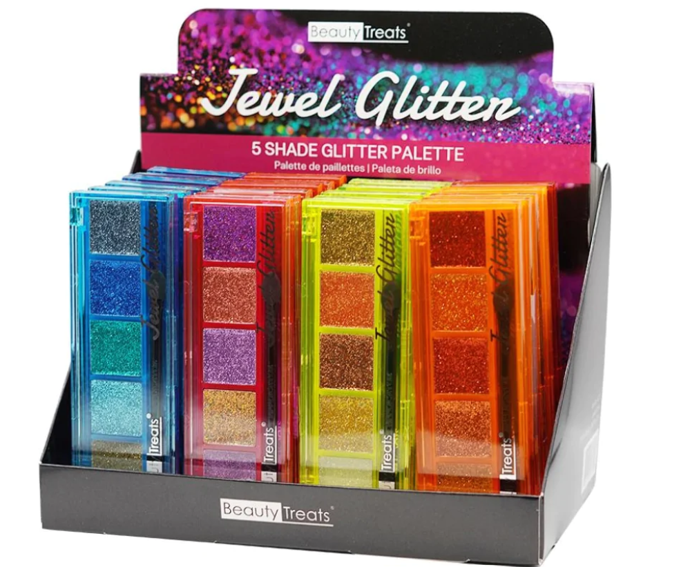 BEAUTY TREAT 5 SHADE JEWEL GLITTER PALETTE