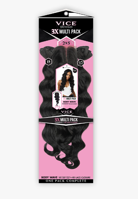 SENSATIONNEL  - VICE BUNDLES 3X MULTI PACK - BODY WAVE  26&quot;/28&quot;/30&quot; HAIR BUNDLES