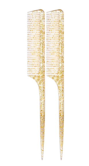 STELLA COLLECTION - 2-PIECE GLITTER BONTAIL STYLING COMB
