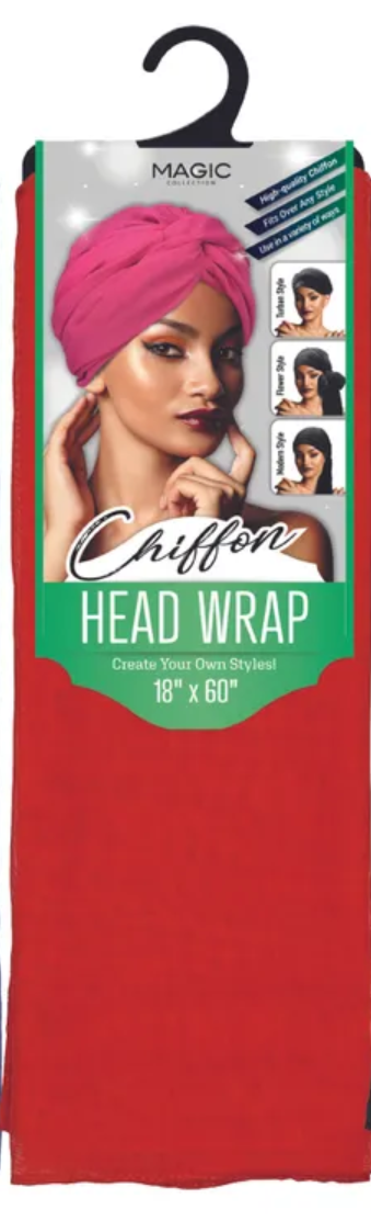 MAGIC COLLECTION HEAD WRAP SCARF CHIFFON 18&