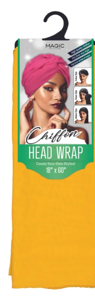 MAGIC COLLECTION HEAD WRAP SCARF CHIFFON 18&