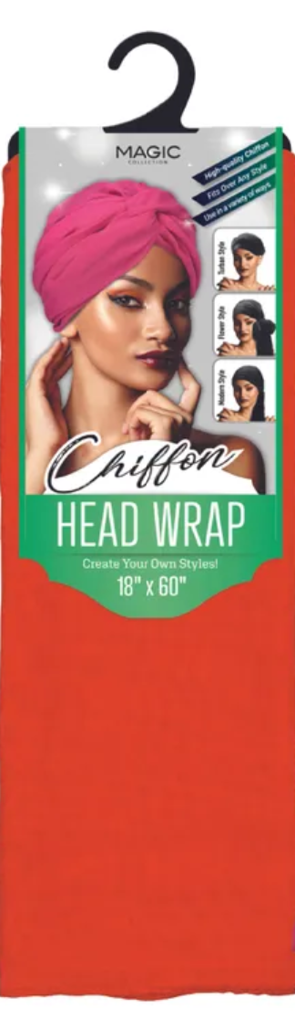 MAGIC COLLECTION HEAD WRAP SCARF CHIFFON 18&