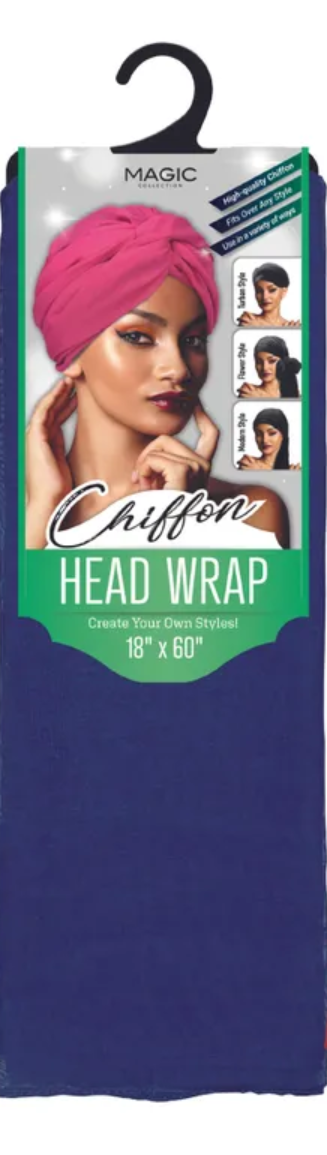 MAGIC COLLECTION HEAD WRAP SCARF CHIFFON 18&