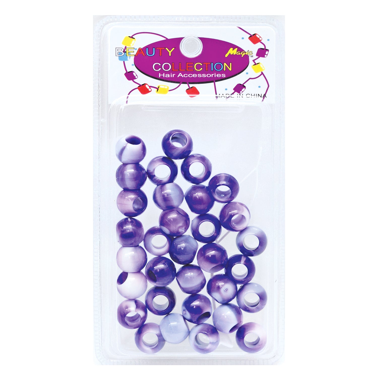 MAGIC COLLECTION  - 2 TONE ROUND BEAD - BIG 14mm