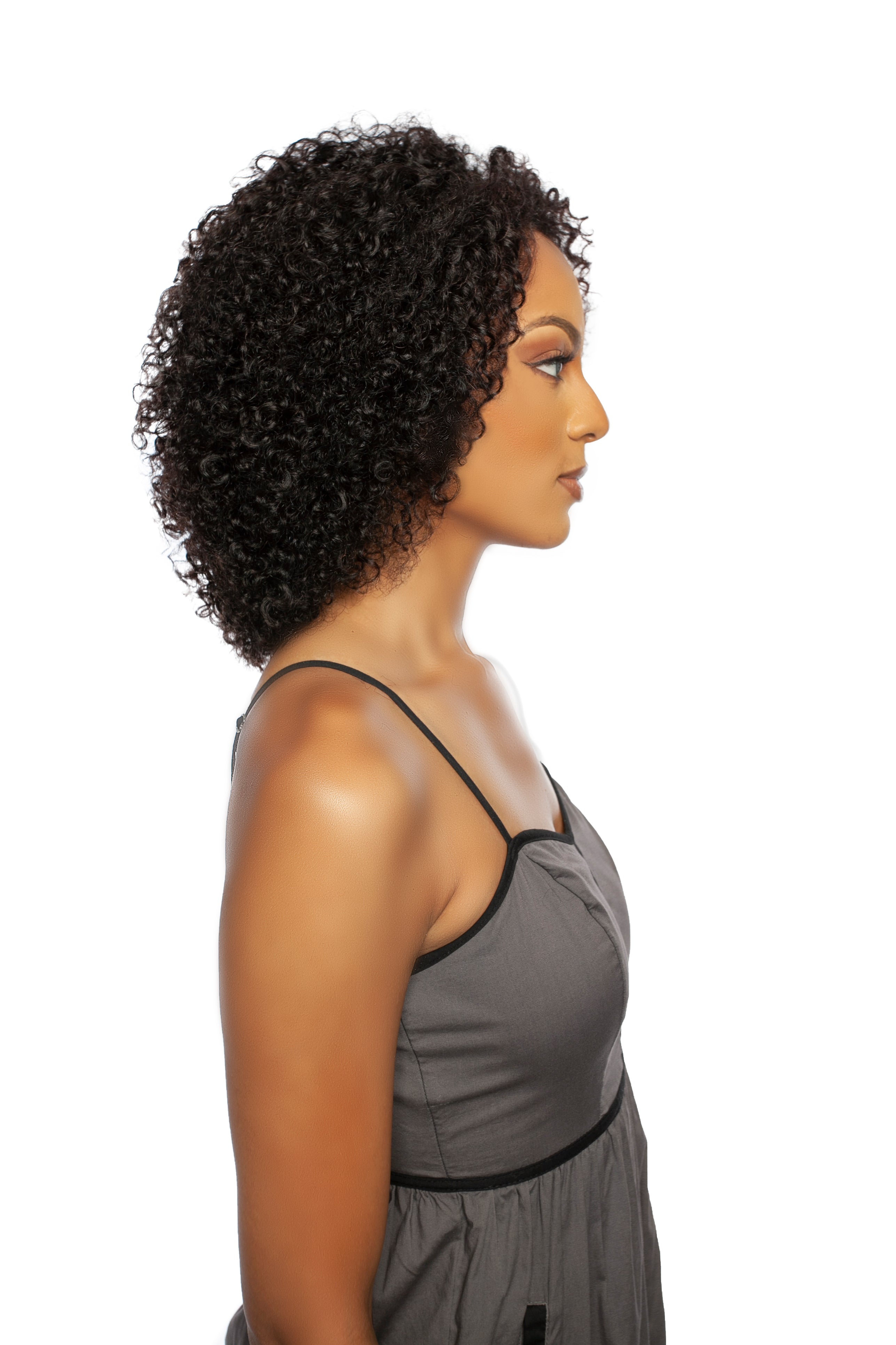 TRILL - TRMP601 11A HD PRE-PLUCKED HAIRLINE LACE FRONT WIG - WNW JERRY CURL 14&quot; WIG