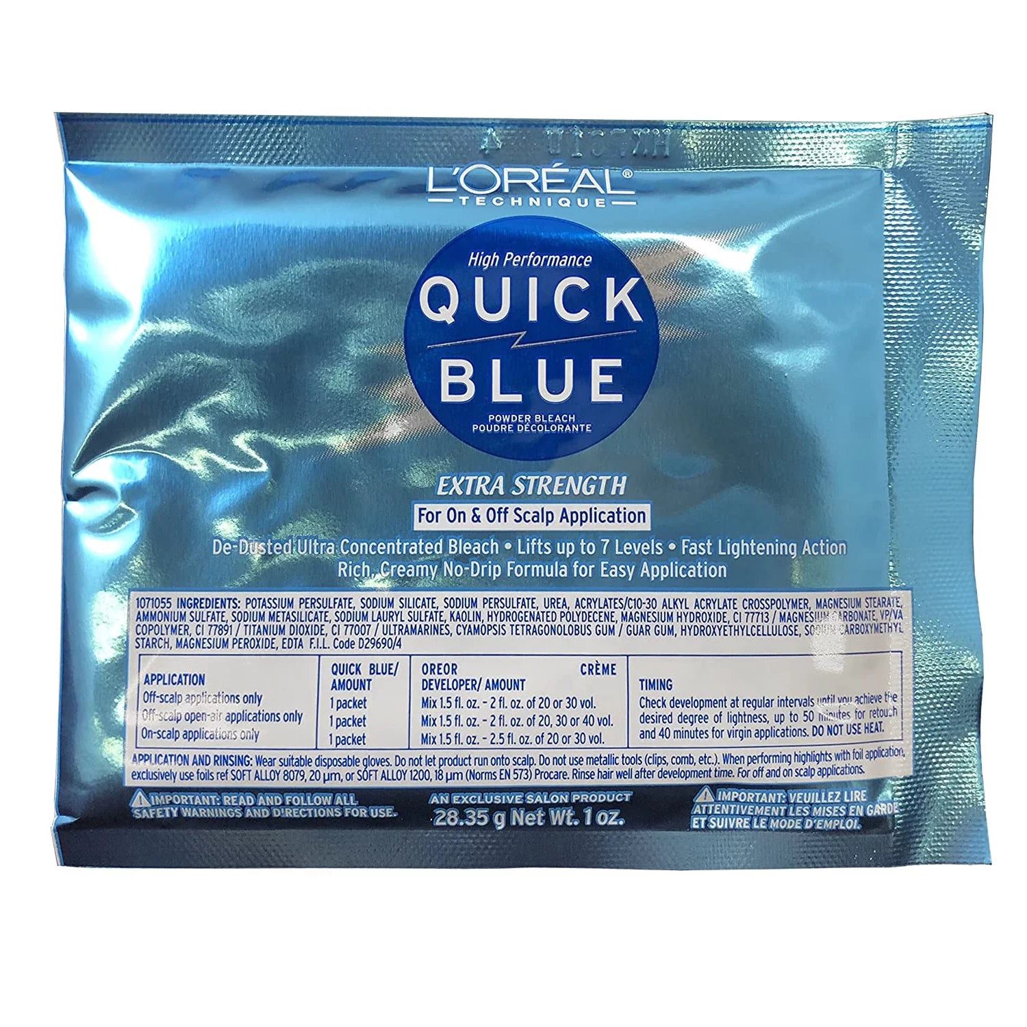 LOREAL® QUICK BLUE PACKETTE DSP (1OZ)