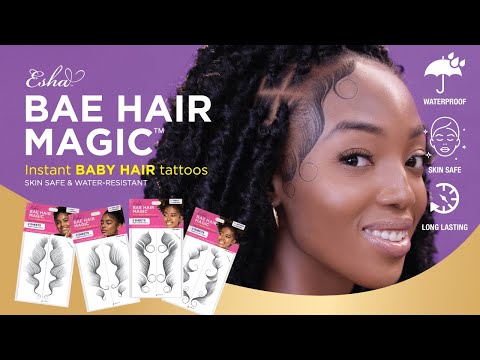 ESHA BAE HAIR MAGIC - INSTANT BABY HAIR TATTOO STICKERS