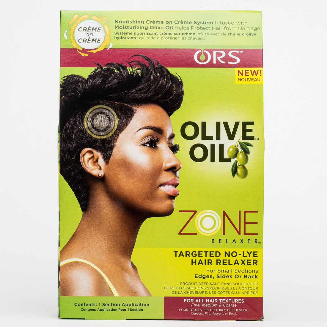 ORS OLIVE OIL ZONE TARGETED NO-LYE HAIR RELAXER KIT